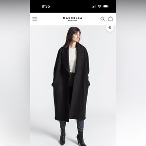 MARCELLA Black Trench Coat Elizabeth